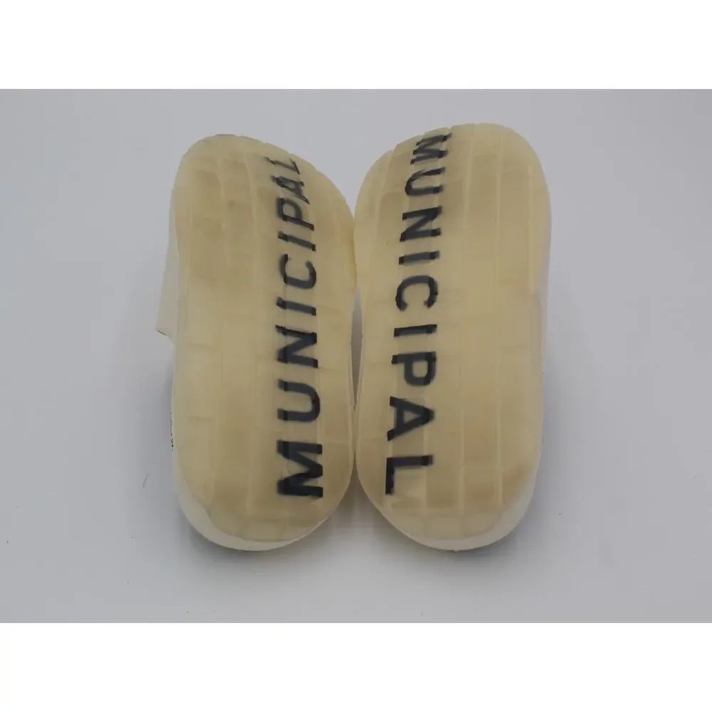 Municipal Podium Slide Mens 9 White Black Recovery Comfort Sandal Summer Outdoor